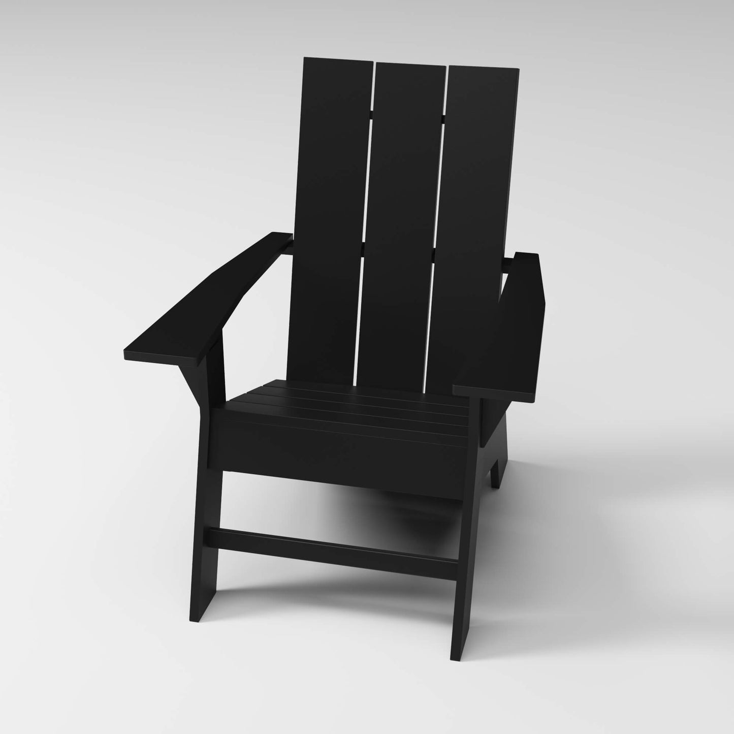 Modern Adirondack Chair in black, designed for style and durability