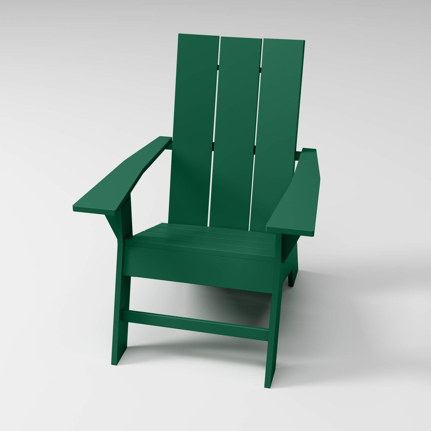 Modern Adirondack Chair in forest green, designed for style and durability