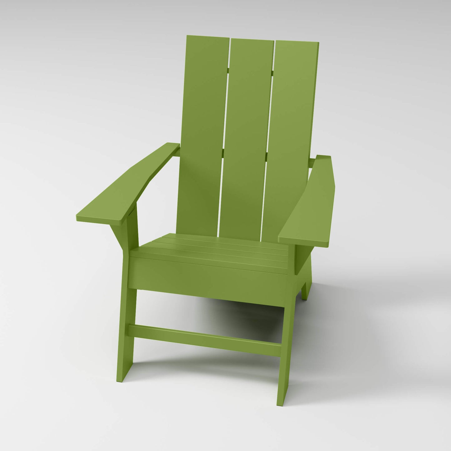 Modern Adirondack Chair in olive, designed for style and durability