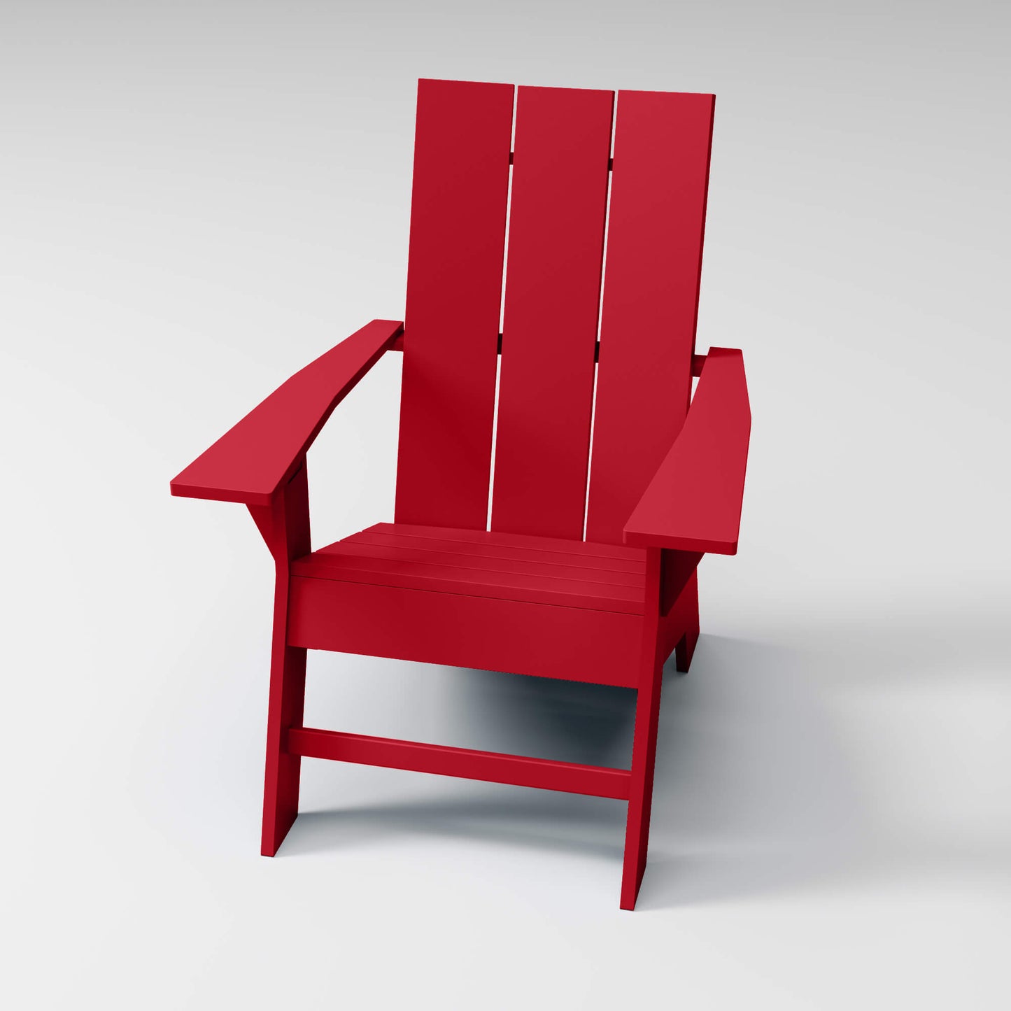 Modern Adirondack Chair in modern red, designed for style and durability