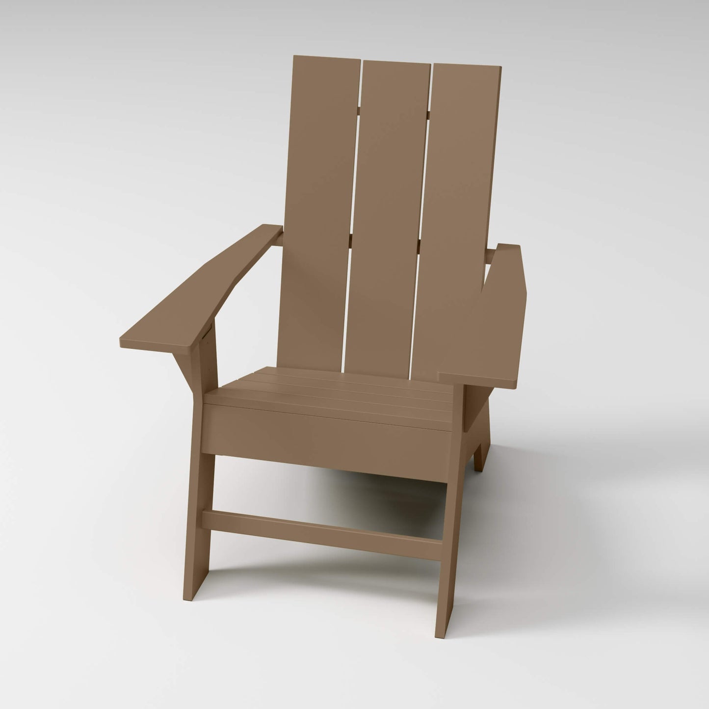 Modern Adirondack Chair in tan, designed for style and durability