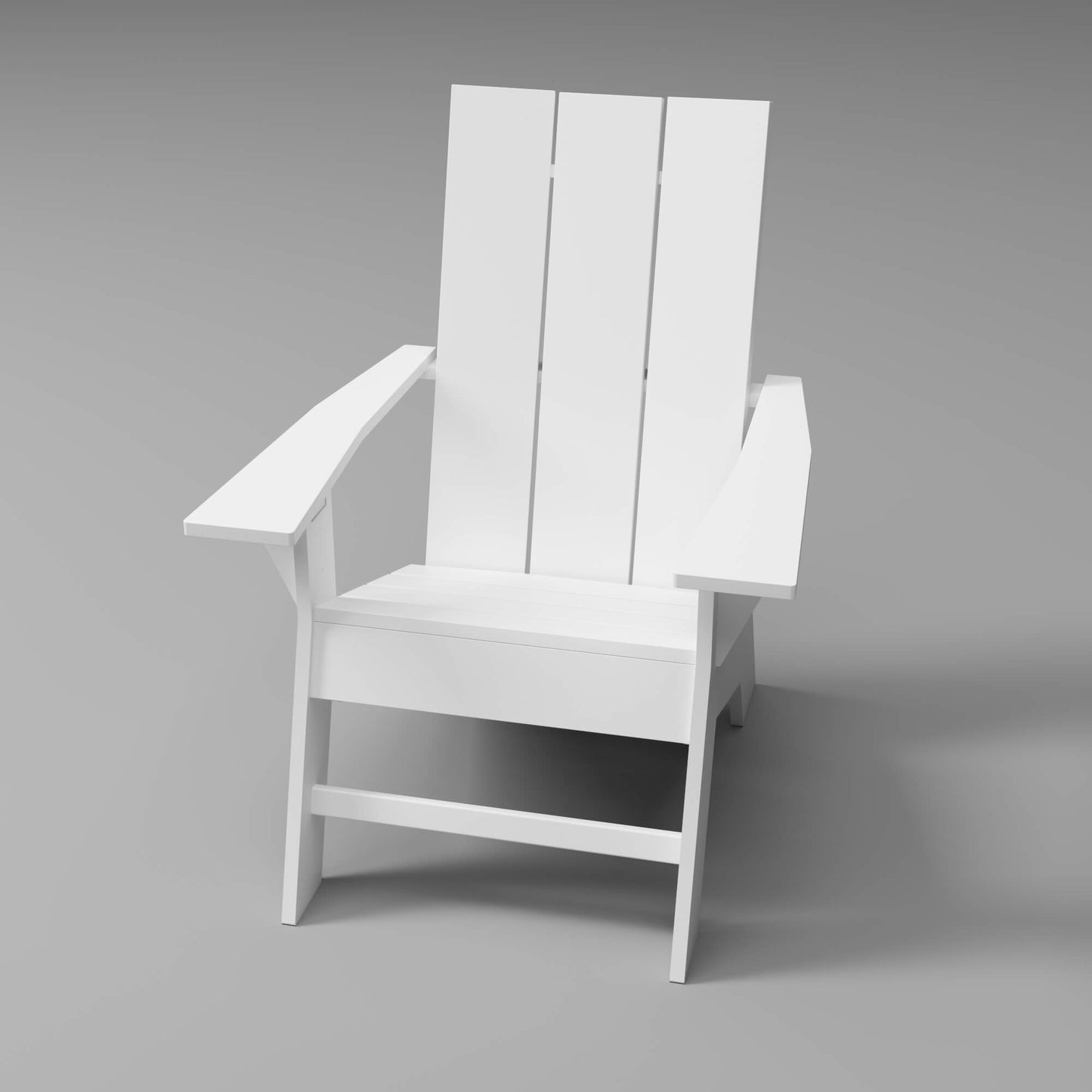 Modern Adirondack Chair in white, designed for style and durability