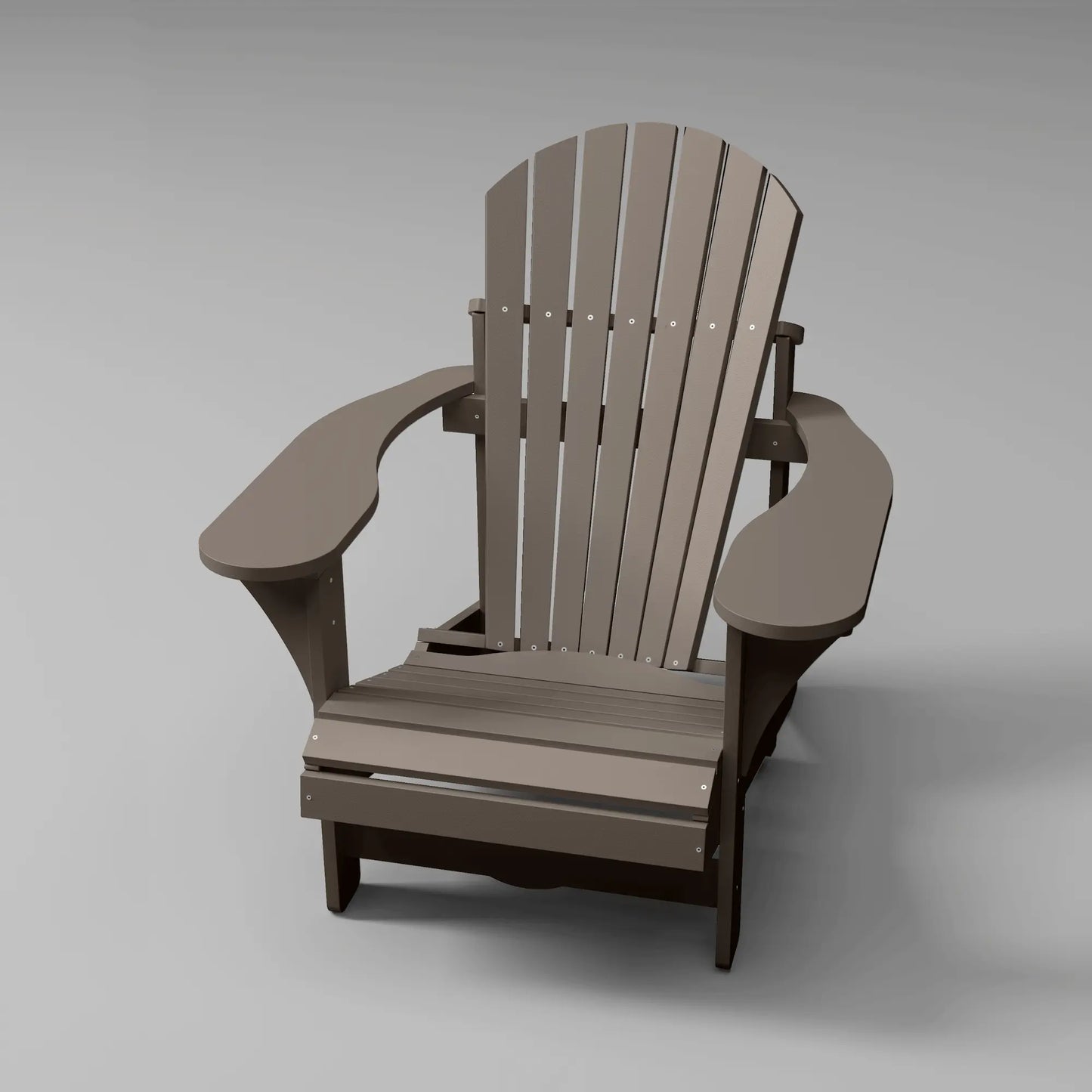 Classic RVO Muskoka Chair in choco brown, ideal for lounging outdoors