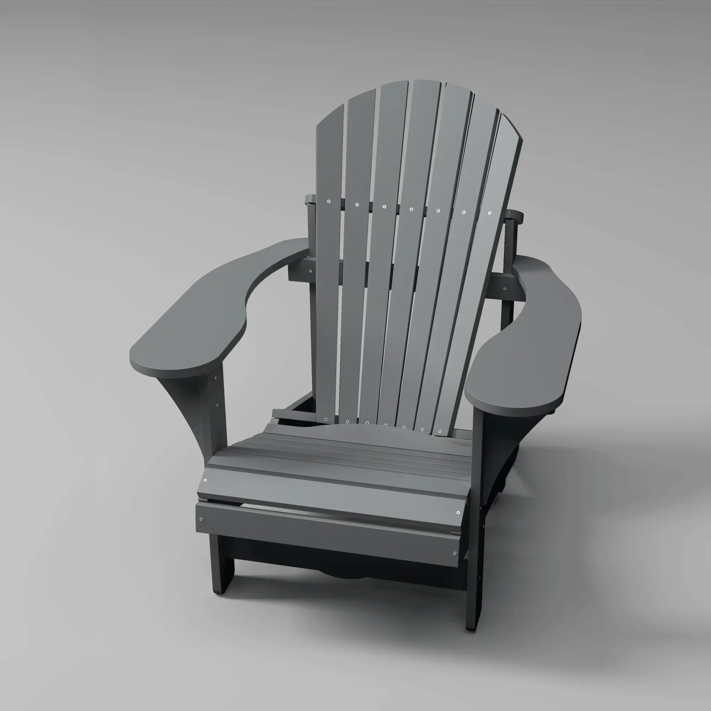 Classic RVO Muskoka Chair in slate grey, ideal for lounging outdoors