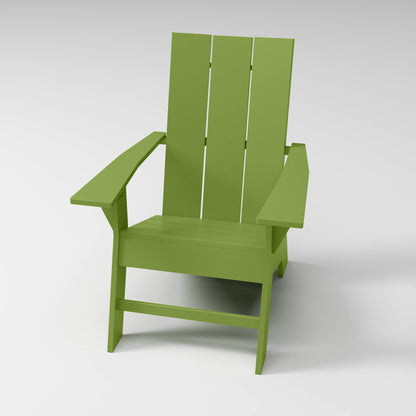 Modern Adirondack Chair in olive, designed for style and durability