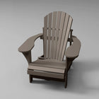 Classic RVO Muskoka Chair in choco brown, ideal for lounging outdoors