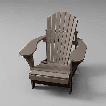 Classic RVO Muskoka Chair in choco brown, ideal for lounging outdoors