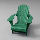 Classic RVO Muskoka Chair in forest green, ideal for lounging outdoors