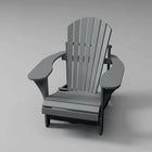Classic RVO Muskoka Chair in slate grey, ideal for lounging outdoors
