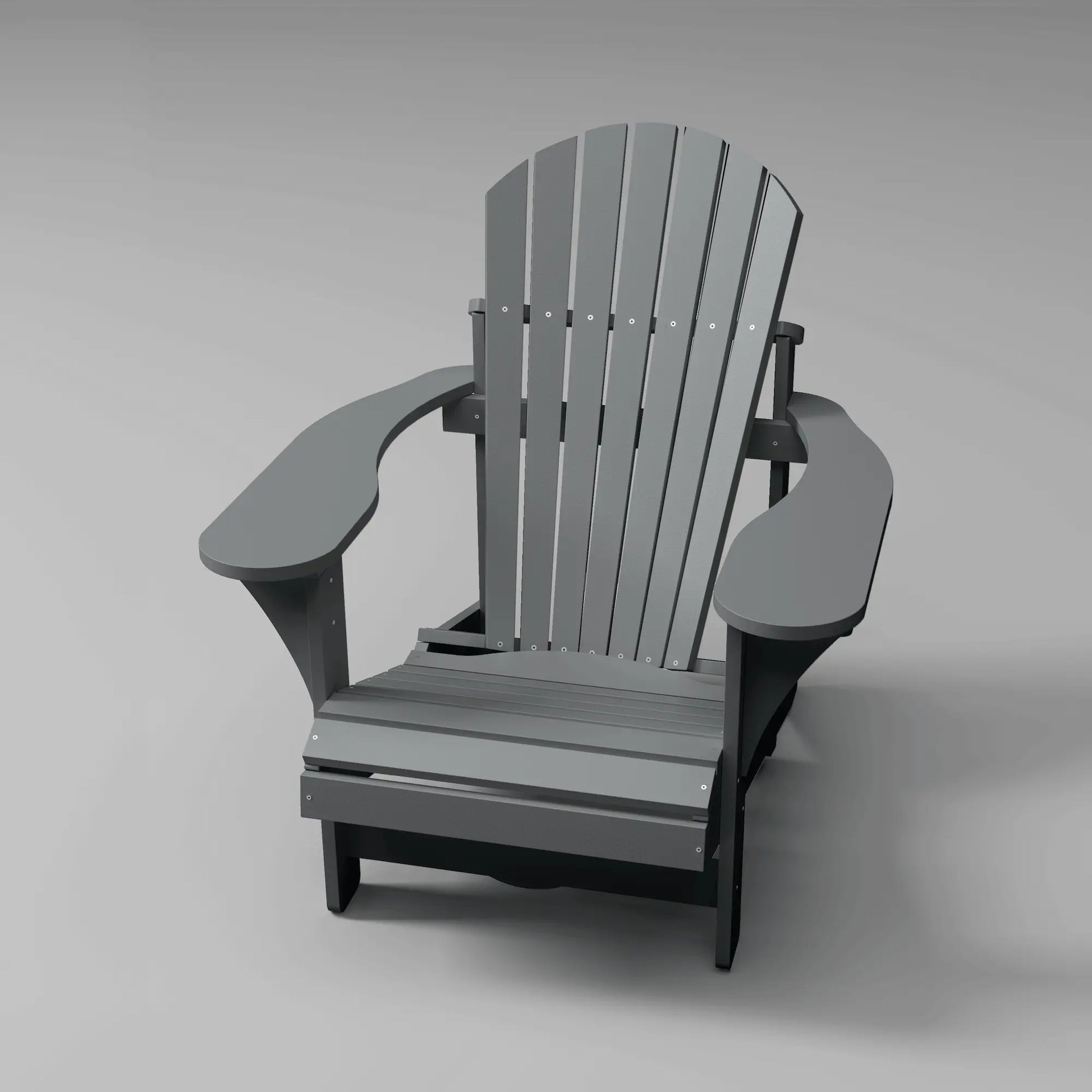 Classic RVO Muskoka Chair in slate grey, ideal for lounging outdoors