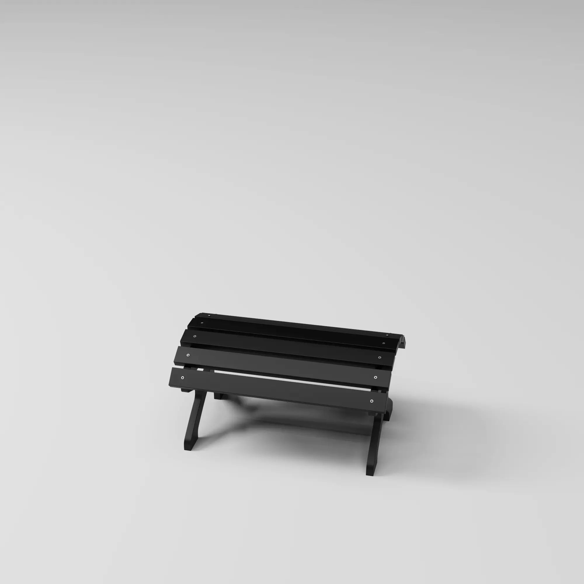 RVO Foot Stool in rustic black, perfectly complements Muskoka Chair